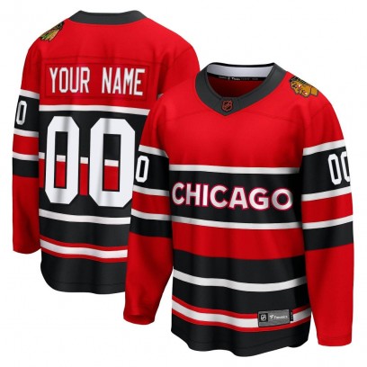 Youth Breakaway Chicago Blackhawks Custom Fanatics Branded Custom Special Edition 2.0 Jersey - Red