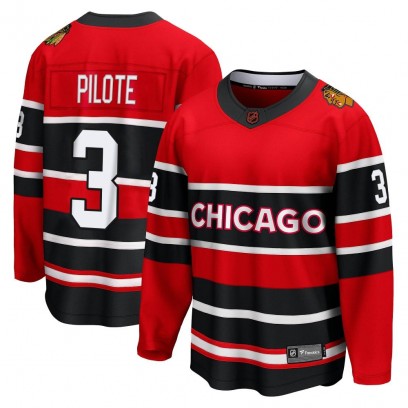Youth Breakaway Chicago Blackhawks Pierre Pilote Fanatics Branded Special Edition 2.0 Jersey - Red