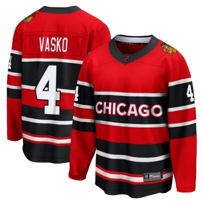 Youth Breakaway Chicago Blackhawks Elmer Vasko Fanatics Branded Special Edition 2.0 Jersey - Red
