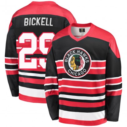 Men's Premier Chicago Blackhawks Bryan Bickell Fanatics Branded Breakaway Heritage Jersey - Red/Black