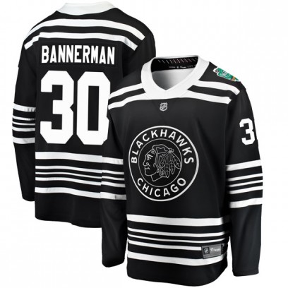 Youth Breakaway Chicago Blackhawks Murray Bannerman Fanatics Branded 2019 Winter Classic Jersey - Black