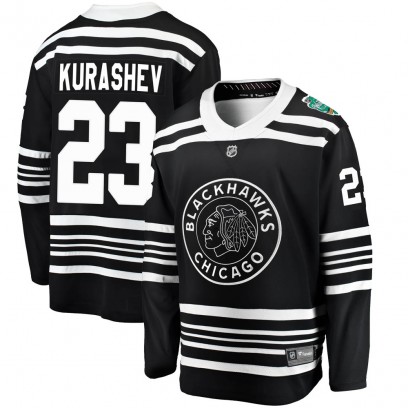 Youth Breakaway Chicago Blackhawks Philipp Kurashev Fanatics Branded 2019 Winter Classic Jersey - Black