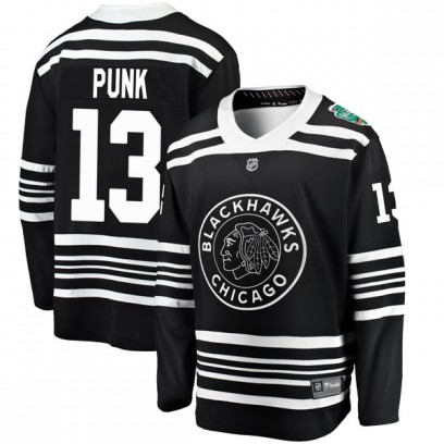 Youth Breakaway Chicago Blackhawks CM Punk Fanatics Branded 2019 Winter Classic Jersey - Black