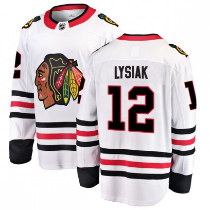 Youth Breakaway Chicago Blackhawks Tom Lysiak Fanatics Branded Away Jersey - White