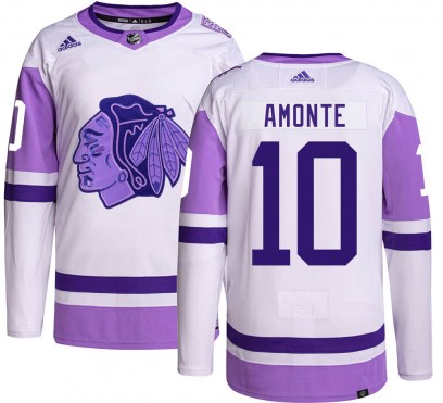 Youth Authentic Chicago Blackhawks Tony Amonte Adidas Hockey Fights Cancer Jersey