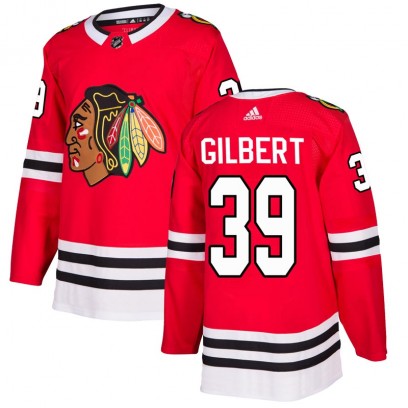 Youth Authentic Chicago Blackhawks Dennis Gilbert Adidas Home Jersey - Red