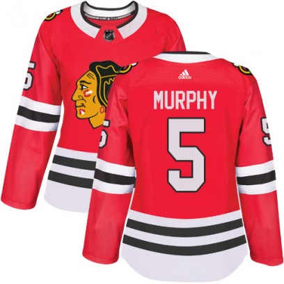 Women's Authentic Chicago Blackhawks Connor Murphy Adidas Home Jersey - Red